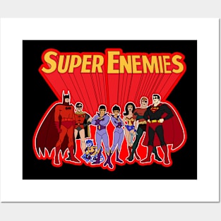 super friends super enemies Posters and Art